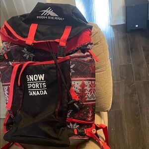 Stylish Red and Black Men's Backpack